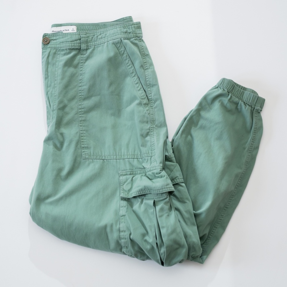 Abercrombie & Fitch Sage Green Skinny Cargo Pants